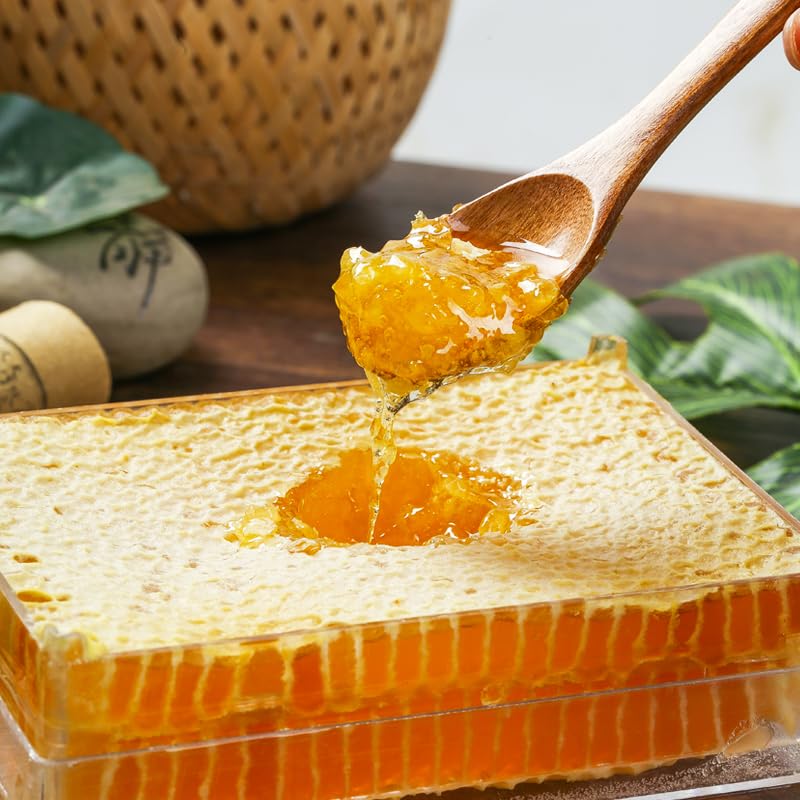 Amazon | 蜂の巣 天然の風味 豊かな口当たり 花の香りが広がる 巣蜜